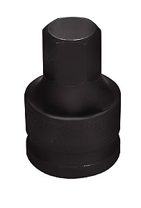 Soquete de Impacto Ponta Hexagopnal em Aço Cromo Molibdênio 17 mm - Encaixe 3/4'' Tramontina PRO