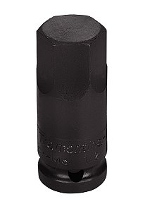 Soquete de Impacto Ponta Hexagopnal em Aço Cromo Molibdênio 21 mm - Encaixe 1/2'' Tramontina PRO
