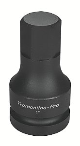 Soquete de Impacto Ponta Hexagopnal em Aço Cromo Molibdênio 31 mm - Encaixe 1'' Tramontina PRO