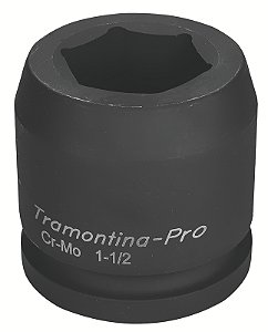 Soquete de Impacto Sextavado em Aço Cromo Molibdênio 50 mm - Encaixe 1.1/2'' Tramontina PRO