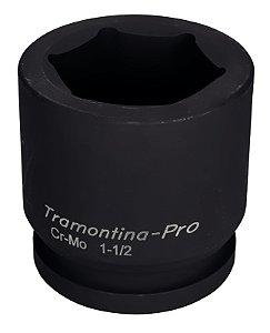 Soquete de Impacto Sextavado em Aço Cromo Molibdênio 60 mm - Encaixe 1.1/2'' Tramontina PRO