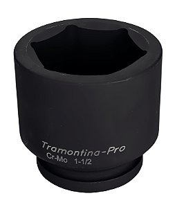 Soquete de Impacto Sextavado em Aço Cromo Molibdênio 80 mm - Encaixe 1.1/2'' Tramontina PRO