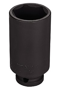 Soquete de Impacto Sextavado Longo em Aço Cromo Molibdênio 1'' - Encaixe 1/2'' Tramontina PRO