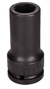 Soquete de Impacto Sextavado Longo em Aço Cromo Molibdênio 25 mm - Encaixe 3/4'' Tramontina PRO