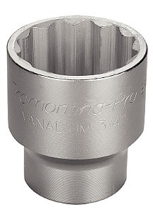 Soquete Estriado em Aço Cromo Vanádio 1.13/16" - Encaixe 3/4" Tramontina PRO