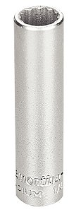 Soquete Estriado em Aço Cromo Vanádio 1/2" - Encaixe 1/4" Tramontina PRO