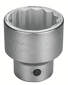 Soquete Estriado em Aço Cromo Vanádio 2.1/8" - Encaixe 1" Tramontina PRO