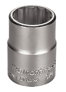 Soquete Estriado em Aço Cromo Vanádio 24 mm - Encaixe 3/4" Tramontina PRO