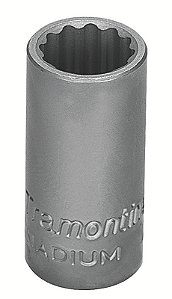 Soquete Estriado em Aço Cromo Vanádio 7 mm - Encaixe 1/4" Tramontina PRO