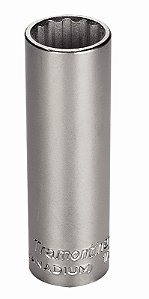 Soquete Estriado Longo em Aço Cromo Vanádio 5/8" - Encaixe 1/2" Tramontina PRO
