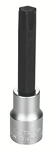 Soquete em Aço Cromo Vanádio Ponta Trafix Longa T60 - Encaixe 1/2" Tramontina PRO