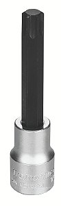 Soquete Longo em Aço Cromo Vanádio Ponta Trafix T55 - Encaixe 1/2" Tramontina PRO
