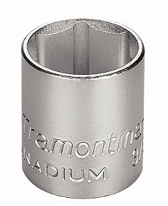 Soquete Sextavado em Aço Cromo Vanádio 17 mm - Encaixe 3/8" Tramontina PRO