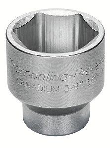 Soquete Sextavado em Aço Cromo Vanádio 18 mm - Encaixe 3/4" Tramontina PRO