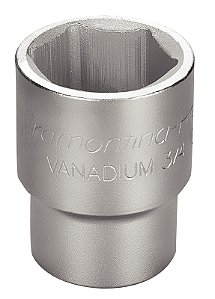 Soquete Sextavado em Aço Cromo Vanádio 34 mm - Encaixe 3/4" Tramontina PRO