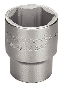 Soquete Sextavado em Aço Cromo Vanádio 36 mm - Encaixe 3/4" Tramontina PRO