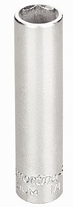 Soquete Sextavado Longo em Aço Cromo Vanádio 8 mm - Encaixe 1/4" Tramontina PRO