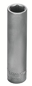 Soquete Sextavado Longo em Aço Cromo Vanádio 9 mm - Encaixe 1/4" Tramontina PRO