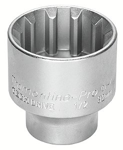 Soquete Techdrive em Aço Cromo Vanádio 12 mm - Encaixe 1/2" Tramontina PRO