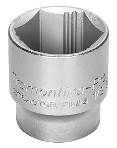 Soquete Xtractor Plus em Aço Cromo Vanádio 10 mm - Encaixe 1/2" Tramontina PRO