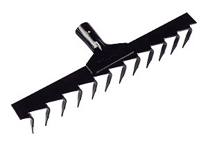 Ancinho Estampado Metálico Tramontina 12 Dentes sem Cabo