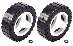 Roda Menor Ø 140 mm e Calota Plástica Tramontina (2 un.) para Cortador de Grama CE35M2 e CE35P