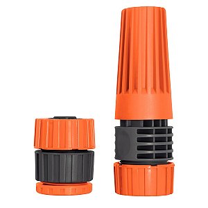 Conjunto para Irrigação Tramontina com Engate e Esguicho Rosqueado para Mangueira 1/2"