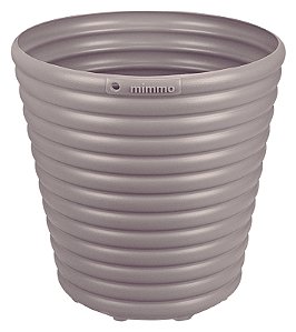 Cachepô Vaso Tramontina Mimmo em Plástico Cinza 5,5 L