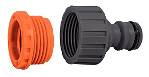 Adaptador Fêmea Tramontina com Rosca 3/4" e Redução 1/2" em Plástico para Jardim