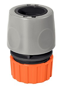 Engate Rápido com Aquastop Tramontina em Plástico para Mangueira 1/2" - Pote com 40 un
