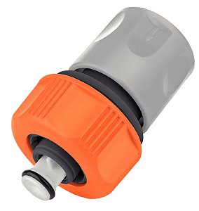 Engate Rápido com Aquastop Tramontina em Plástico para Mangueira 5/8" e 3/4"