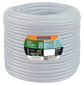 Mangueira Flex 3/4" Tramontina Branco em PVC 3 Camadas 100 m