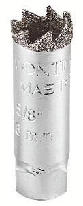 Serra Copo Diamantada 20 mm 25/32"  Tramontina com Dente de Metal Duro e Aço Especial Cromado