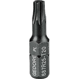 Bits hexalobular encaixe de 1/4" T20 de 25,4mm 687 R-25 025888 GEDORE