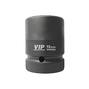 Soquete Sextavado de Impacto Curto 12mm Encaixe 1/2" x 38mm Vip