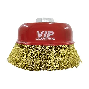Escova de Aço Ondulada 4" (100mm) Vip