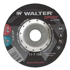 Disco de corte 178mm x 1,6mm x 22,23mm centro deprimido ZipCut 11T172 WALTER