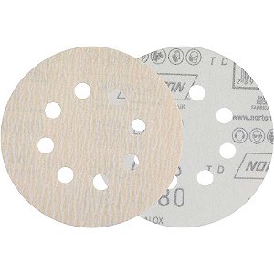 Disco de lixa 5" P 180 A396 NORTON - 50 unidades
