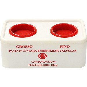 Pasta para esmerilhar válvulas frasco com 2 tipos de grãos grosso e fino 100g nº277 69083139705 CARBORUNDUM