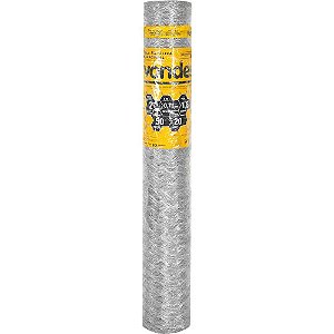 Tela metálica hexagonal galinheiro malha 2" 22 BWG x 1,8m com 50m VONDER