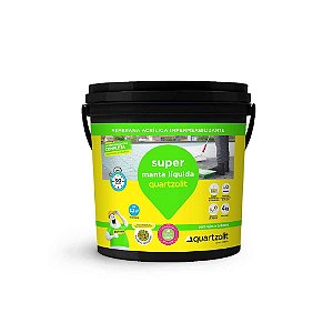 Manta líquida impermeabilizante 4kg branco SUPER MANTA LIQUIDA QUARTZOLIT