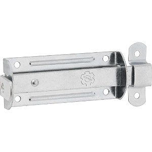Fecho chato com porta-cadeado zincado 3" - 76,2mm SILVANA