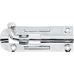 Fecho redondo zincado 4" 101,6mm 500 90101 SILVANA - 12 unidades