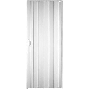 Porta sanfonada PVC 72cm x 210cm branco neve 20131 PLASFLEX