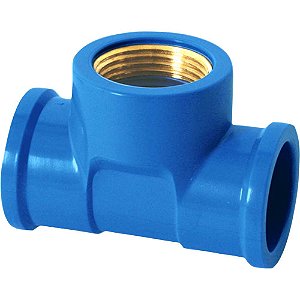 Tê soldável com bucha de latão 25mm x 3/4" 505 KRONA - 20 unidades