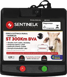 Eletrificador de cerca elétrica 300 km com alcance de 25.000m 4001 SENTINELA