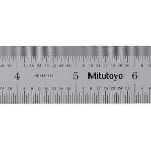 Escala de aço inox 300mm rígida 182.125 MITUTOYO
