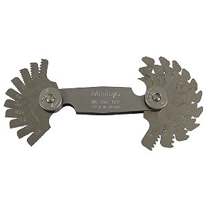 Calibre/pente de rosca com 21 lâminas 0,4mm - 7,0mm 188-122 MITUTOYO