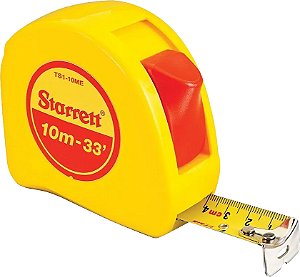 Trena 10m x 25mm com trava DTS1-10ME display com 6 peças STARRETT