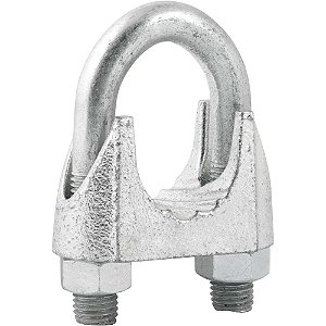 Clips para cabo de aço 1.1/4" - 31,80mm pacote com 1 peça VONDER
